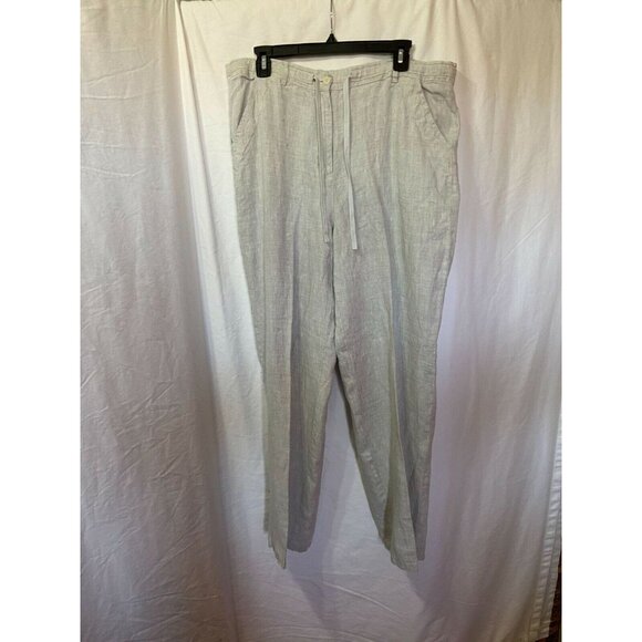 #3549 CROSSROADS Womens linen pants size M - Picture 2 of 10